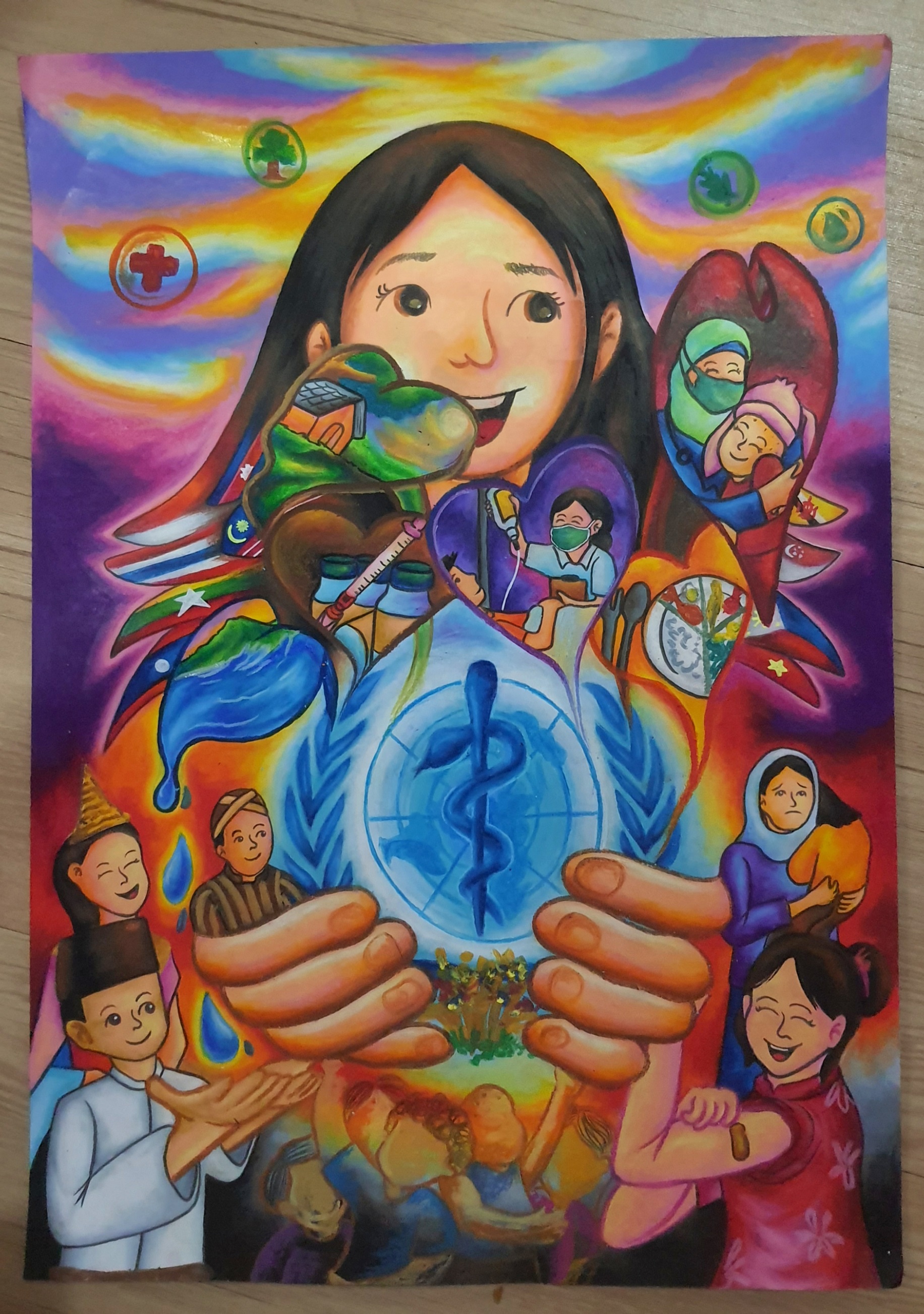 WHD2024 art competition - 1st prize - Indonesia - Kezia Cherryle Letticya A-Cat2-B