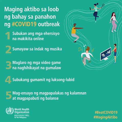 Infographic visualising the recommended advice.